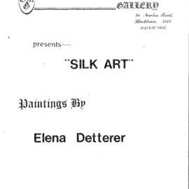 Silk Art Exhibition, 1984