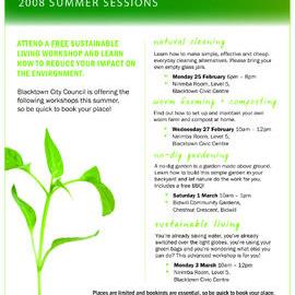 Sustainable Living Workshops, 2008