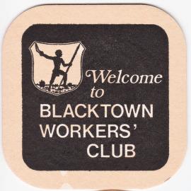Blacktown Workers' Club, drink coaster