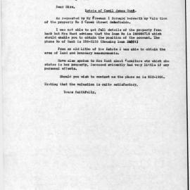 Letter from James (Jim) Simpson to  Saunders and Batterade, 1984