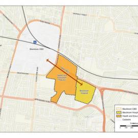 Blacktown Health and Education Precinct Planning Proposal Map, 2022