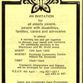 Home and Community Care Programme, 1988