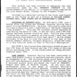 Prospect  Heritage Trust, History of Prospect