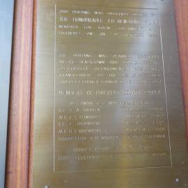 Prospect County Council, Blacktown - Plaque