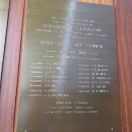 Prospect County Council, Blacktown - Plaque