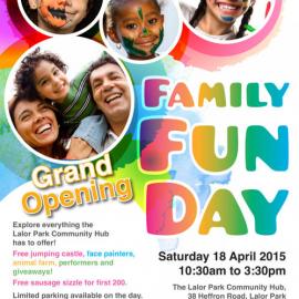 Family Fun Day Grand Opening, Lalor Park Community Hub, 2015