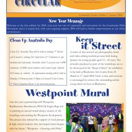 Community Circular, Community Pride Movement, Jan 2004