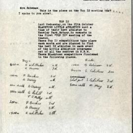 Blacktown Little Athletics Top 12 Meeting Report. n.d.