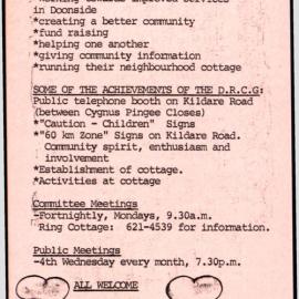 Doonside Residents Community Group (DRCG) 