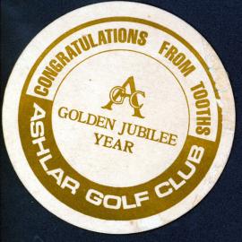 Ashlar Golf Club, drink coaster