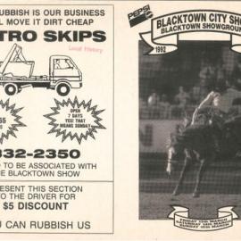 Blacktown City Show Brochure, 1992 