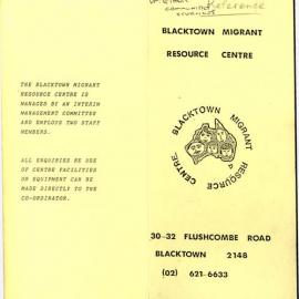 Blacktown Migrant Resource Centre, c1980s?