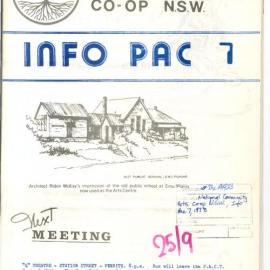 National Community Arts Co-op NSW Info Pac 7, 1978
