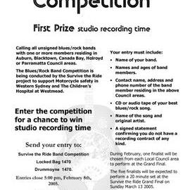 'Survive the Ride', Blues/Rock Band Competition, 2005