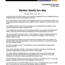 NAIDOC Week,  2016