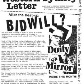 Western Sydney Letter, 1982