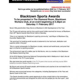 Blacktown City Sports Awards, 2016
