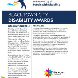 Blacktown City Disability Awards, International Day of People with Disability, 2019