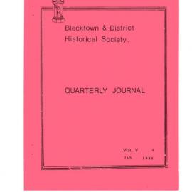 Quarterly Journal, January 1985