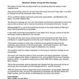 Skaters Aren't Tossers!, 2015