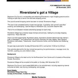 Riverstone Village Rebranding, 2015