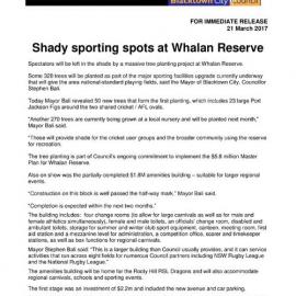 Tree Planting Project at Whalan Reserve, 2017