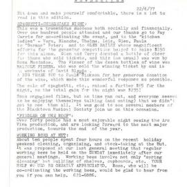 Blacktown Art & Crafts Group Newsletter, June 1977