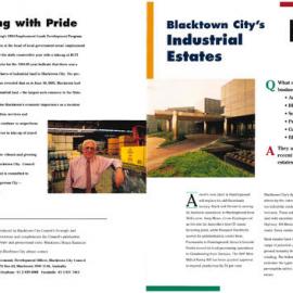 Blacktown City - Growing with Pride Pamphlet, 2001