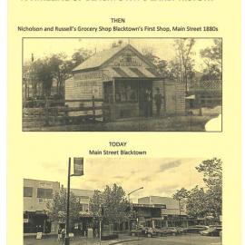 A Timeline of Blacktown's Early History, Blacktown and District Historical Society, 2022