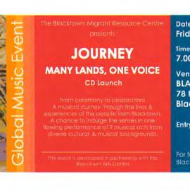 Invitation to Journey Many Lands, One Voice CD Launch, 2006 