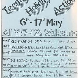 St Patricks Youth Club Teenage Holiday Action Programme, ?1985