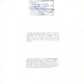 St Philip's Church Clydesdale, Marsden Park, 1916