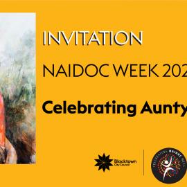 Celebrating Aunty Rita Wright. Invitation to NAIDOC Week Function, 2023  