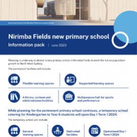 Nirimba Fields New Primary School Information Pack, 2023