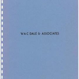 Curriculum Vitae of William Arthur Charles (Bill) Dale