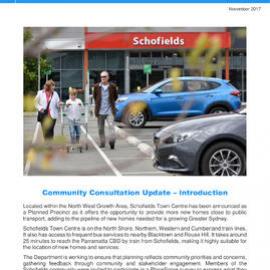 Schofields Town Centre Planned Precinct Community Consultation Update, 2017