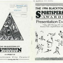 Blacktown City Sportsperson Awards Presentation Evening, 1996