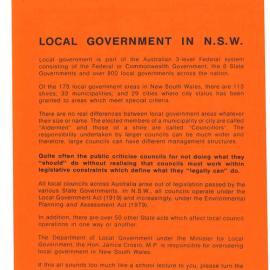 Local Government in New South Wales, 1986