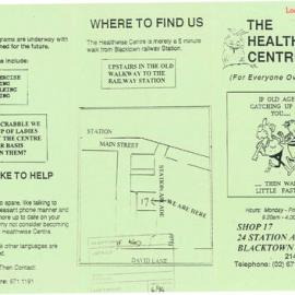 The Healthwise Centre, Station Arcade Blacktown, c1996