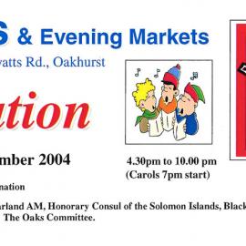 Carols  and Evening Markets Oakhurst, 2004 