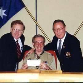 Presentation of cheque to Cumberland Scouts