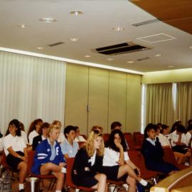 School students at Blacktown City Council Chambers