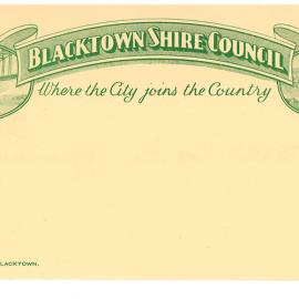 Blacktown Shire Council Envelope,  c1936