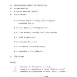 Western Sydney Assistance Scheme 1980/81 Report of the Regional Priority Rating Committee