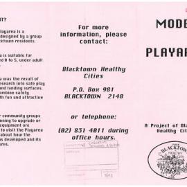 Model Playarea Doonside, ?c1993
