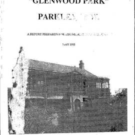 Conservation Plan "Glenwood Park", Parklea, 1993
