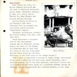 Grey Stanes House, Prospect