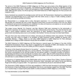 Parliament of NSW Indigenous Art Prize Winners, 2008