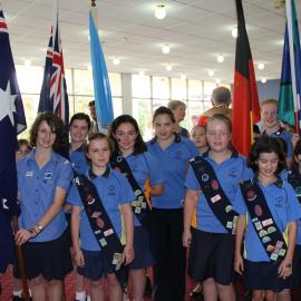 Group of Girl Guides Australia at Bowman Hall, Blacktown
