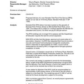 Proposed New Marsden Park Rural Fire Station, 2024